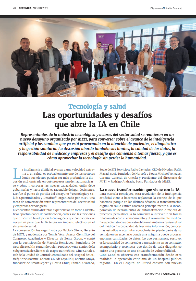 Tecnología y salud: Las oportunidades y desafíos que abre la IA en Chile